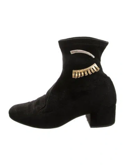 Pre-owned Chiara Ferragni Suede Boots In Black