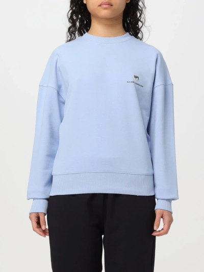 CHIARA FERRAGNI SWEATSHIRT CHIARA FERRAGNI WOMAN COLOR BLUE,F28693009