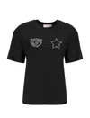 Chiara Ferragni Cotton T-shirt In Black