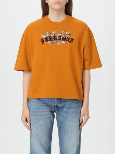 CHIARA FERRAGNI T-SHIRT CHIARA FERRAGNI WOMAN COLOR BROWN,G31940032