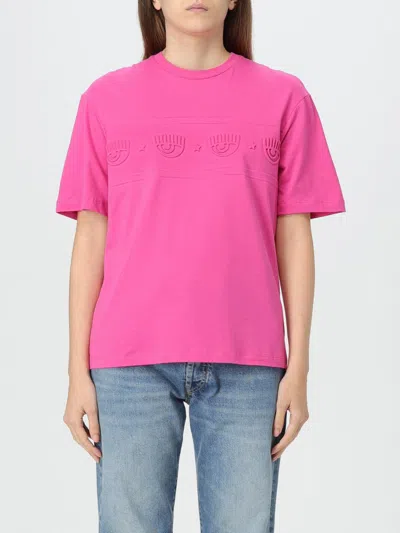 CHIARA FERRAGNI T-SHIRT CHIARA FERRAGNI WOMAN COLOR VIOLET,G31956019