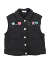 Chiara Ferragni Toddler Girl Denim Outerwear Black Size 6 Cotton, Elastane In Black