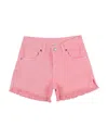Chiara Ferragni Toddler Girl Denim Shorts Pink Size 7 Cotton, Elastane In Pink