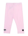 Chiara Ferragni Babies'  Toddler Girl Leggings Light Pink Size 3 Cotton, Elastane
