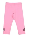 Chiara Ferragni Babies'  Toddler Girl Leggings Pink Size 3 Cotton, Elastane