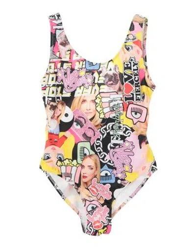 Chiara Ferragni Babies'  Toddler Girl One-piece Swimsuit Pink Size 4 Polyester, Elastane