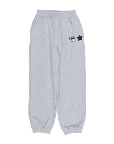 Chiara Ferragni Babies'  Toddler Girl Pants Grey Size 6 Cotton, Elastane
