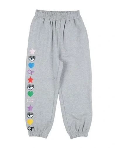 Chiara Ferragni Babies'  Toddler Girl Pants Grey Size 6 Cotton, Elastane