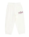 Chiara Ferragni Babies'  Toddler Girl Pants Ivory Size 6 Cotton, Elastane In White
