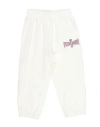 Chiara Ferragni Toddler Girl Pants Ivory Size 6 Cotton, Elastane In White