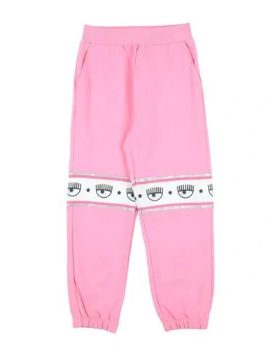 Chiara Ferragni Toddler Girl Pants Pink Size 3 Cotton, Polyester In Pink