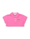 CHIARA FERRAGNI CHIARA FERRAGNI TODDLER GIRL POLO SHIRT FUCHSIA SIZE 6 COTTON