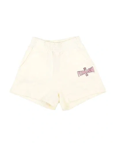 Chiara Ferragni Toddler Girl Shorts & Bermuda Shorts Cream Size 6 Cotton, Elastane In White