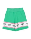 Chiara Ferragni Babies'  Toddler Girl Shorts & Bermuda Shorts Green Size 6 Cotton, Elastane