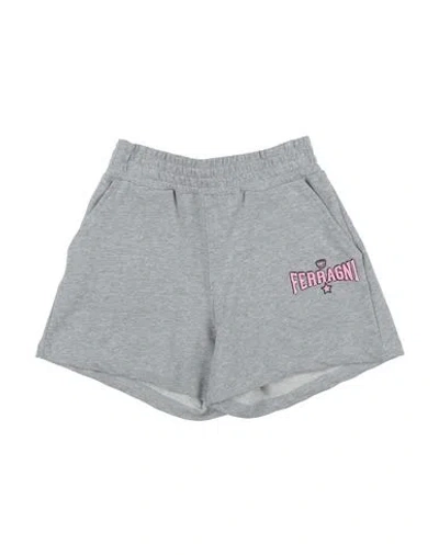 Chiara Ferragni Babies'  Toddler Girl Shorts & Bermuda Shorts Light Grey Size 7 Cotton, Elastane