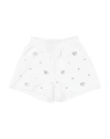 Chiara Ferragni Babies'  Toddler Girl Shorts & Bermuda Shorts White Size 6 Cotton, Elastane