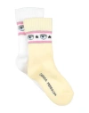 Chiara Ferragni Babies'  Toddler Girl Socks & Hosiery Light Yellow Size 6 Cotton
