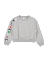 Chiara Ferragni Babies'  Toddler Girl Sweatshirt Light Grey Size 6 Cotton, Elastane