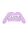 Chiara Ferragni Babies'  Toddler Girl Sweatshirt Lilac Size 6 Cotton, Elastane In Purple