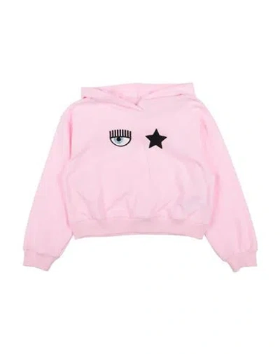 Chiara Ferragni Babies'  Toddler Girl Sweatshirt Pink Size 6 Cotton, Elastane