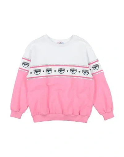 Chiara Ferragni Babies'  Toddler Girl Sweatshirt Pink Size 6 Cotton, Elastane