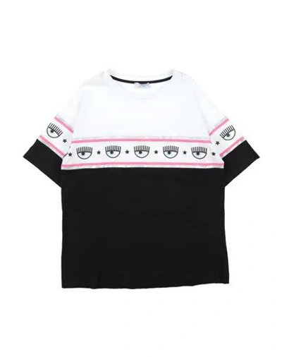 Chiara Ferragni Babies'  Toddler Girl T-shirt Black Size 6 Cotton