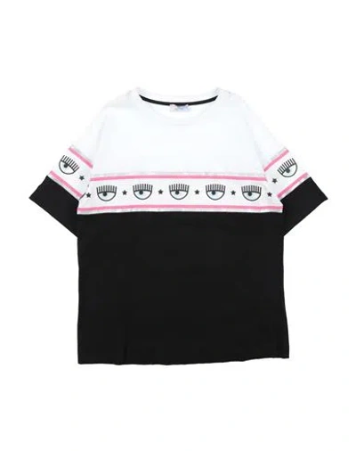 Chiara Ferragni Babies'  Toddler Girl T-shirt Black Size 4 Cotton