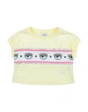 Chiara Ferragni Babies'  Toddler Girl T-shirt Light Yellow Size 6 Cotton