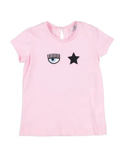 Chiara Ferragni Babies'  Toddler Girl T-shirt Pink Size 3 Cotton