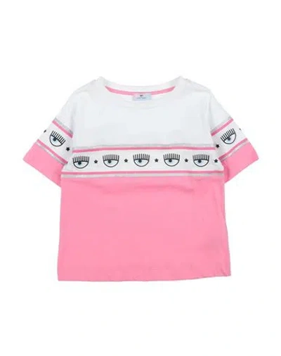 Chiara Ferragni Babies'  Toddler Girl T-shirt Pink Size 7 Cotton