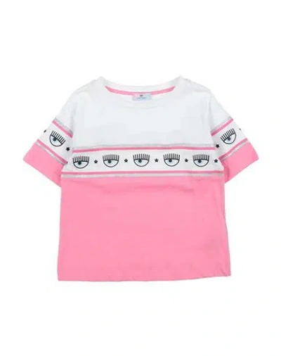 Chiara Ferragni Toddler Girl T-shirt Pink Size 7 Cotton In Pink