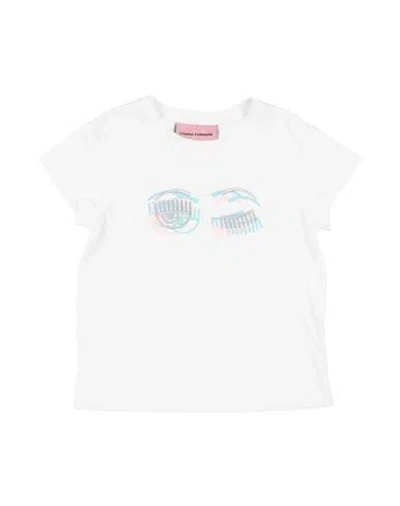 Chiara Ferragni Babies'  Toddler Girl T-shirt White Size 3 Cotton