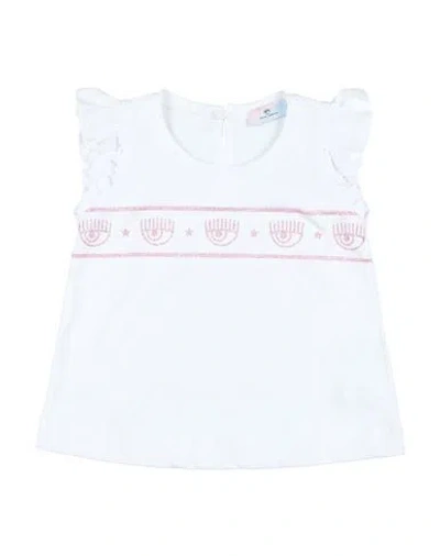 Chiara Ferragni Babies'  Toddler Girl T-shirt White Size 3 Cotton