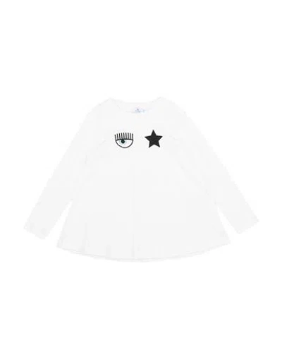 Chiara Ferragni Babies'  Toddler Girl T-shirt White Size 6 Cotton
