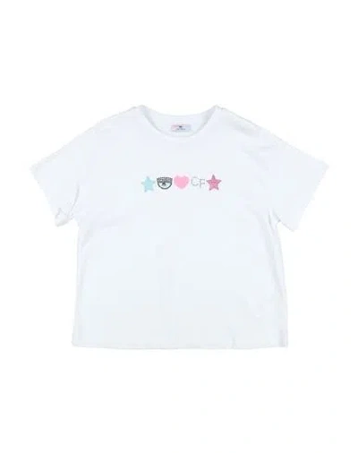 Chiara Ferragni Babies'  Toddler Girl T-shirt White Size 4 Cotton