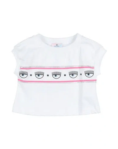 Chiara Ferragni Toddler Girl T-shirt White Size 4 Cotton In White