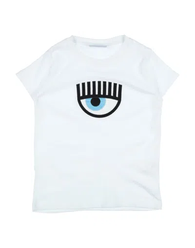 Chiara Ferragni Babies'  T-shirts In White