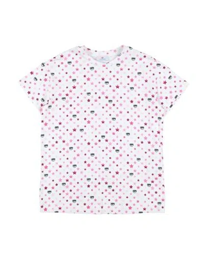 Chiara Ferragni Babies'  Toddler Girl T-shirt White Size 6 Cotton, Elastane