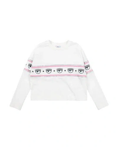 Chiara Ferragni Babies'  Toddler Girl T-shirt White Size 7 Cotton