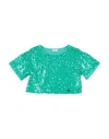 Chiara Ferragni Toddler Girl Top Emerald Green Size 6 Polyester, Elastane In Green