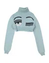 Chiara Ferragni Babies' Turtlenecks In Sky Blue