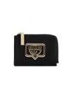 Chiara Ferragni Black Wallet In Black
