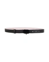 Chiara Ferragni Woman Belt Black Size 39.5 Leather, Textile Fibers