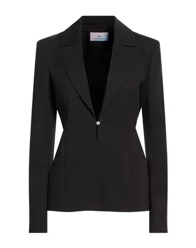 Chiara Ferragni Woman Blazer Black Size 10 Cotton, Polyamide, Elastane