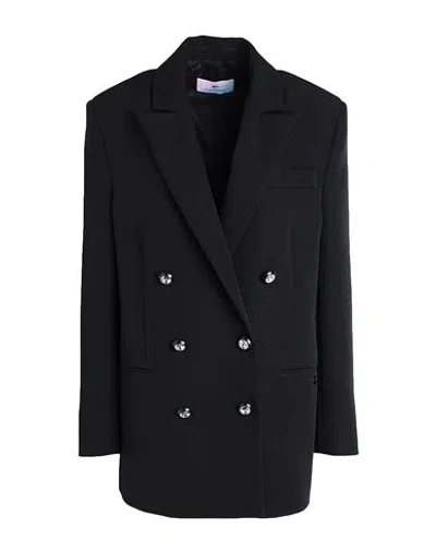 Chiara Ferragni Woman Blazer Black Size 2 Polyester, Elastane