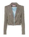 Chiara Ferragni Woman Blazer Gold Size M Cotton, Nylon, Metal, Elastane, Viscose