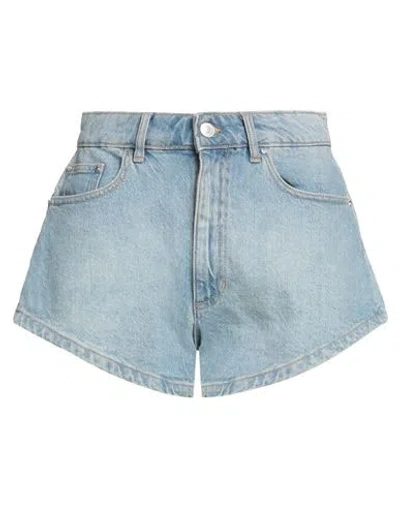 Chiara Ferragni Woman Denim Shorts Blue Size 27 Cotton, Elastane