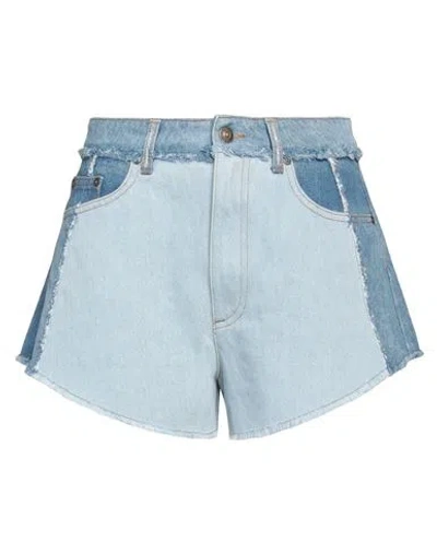 Chiara Ferragni Woman Denim Shorts Blue Size 30 Cotton