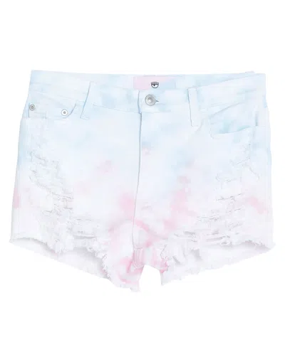 Chiara Ferragni Denim Shorts In White