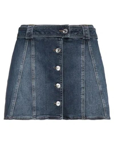 Chiara Ferragni Skirts In Blue Embossed Indigo